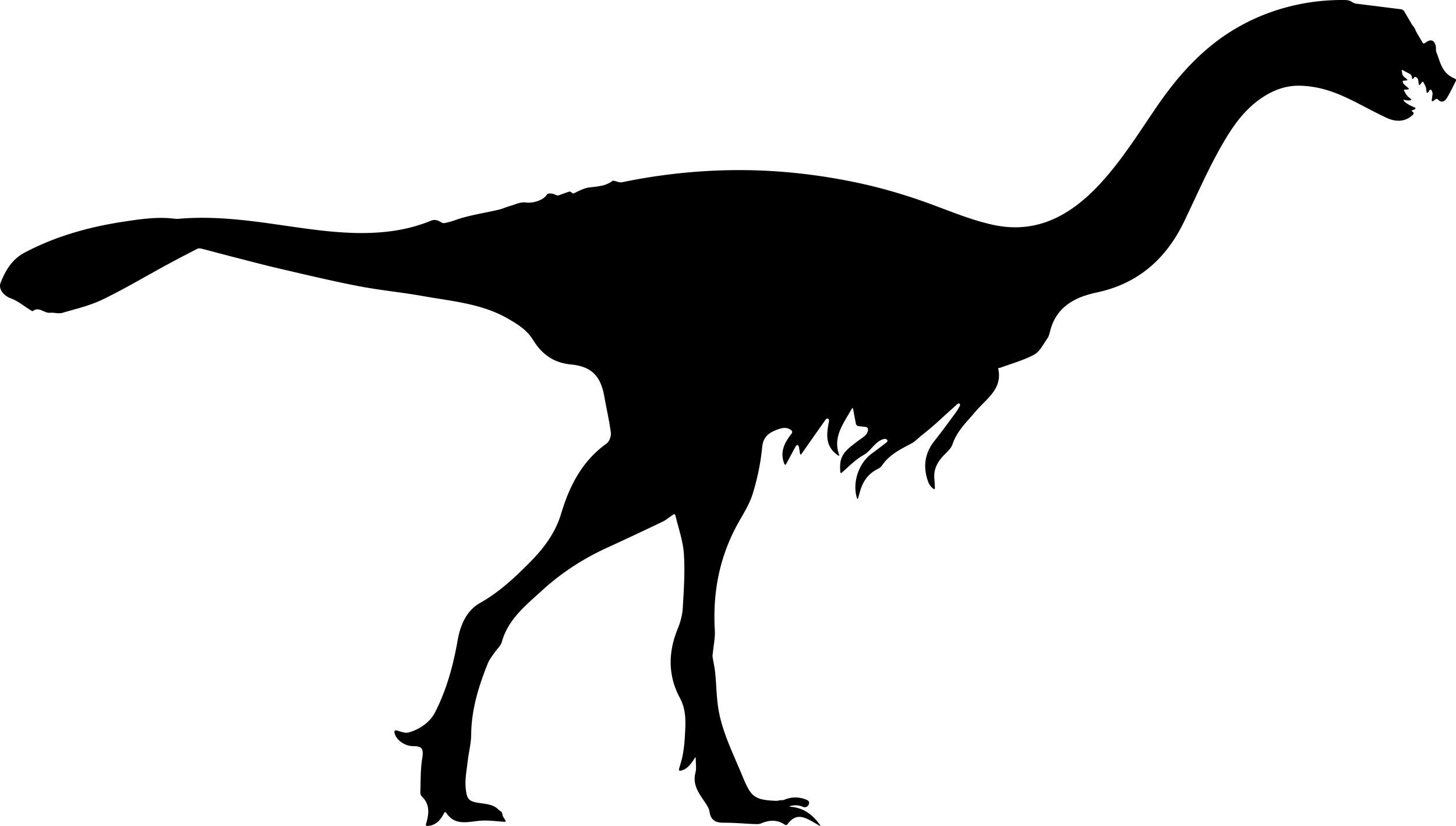 Gigantoraptor Dinosaur Silhouette Line Tracing Svg Vector Free Vectors
